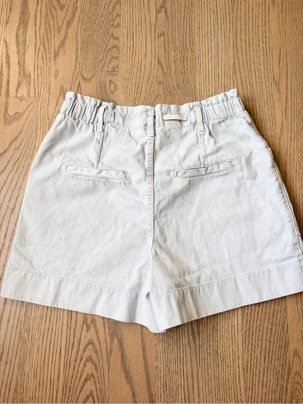 Pilcro by Anthropologie Slim Boyfriend High Waisted Light Wash Denim Shorts - Picture 7 of 8